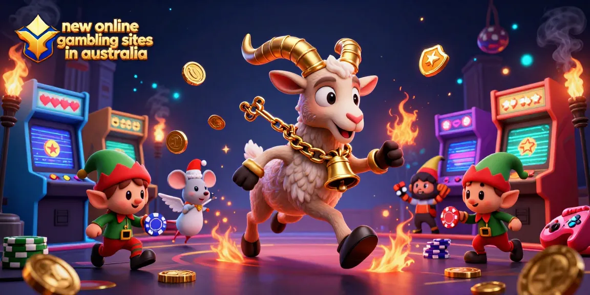 Engage with the exciting new online gambling sites in australia, featuring festive 3D characters and vibrant casino games.